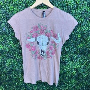 Western style graphic T shirt